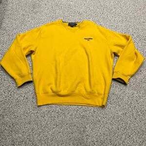 Polo Ralph Lauren Sport Crewneck Sweatshirt L Gold Preppy Athleisure Classic